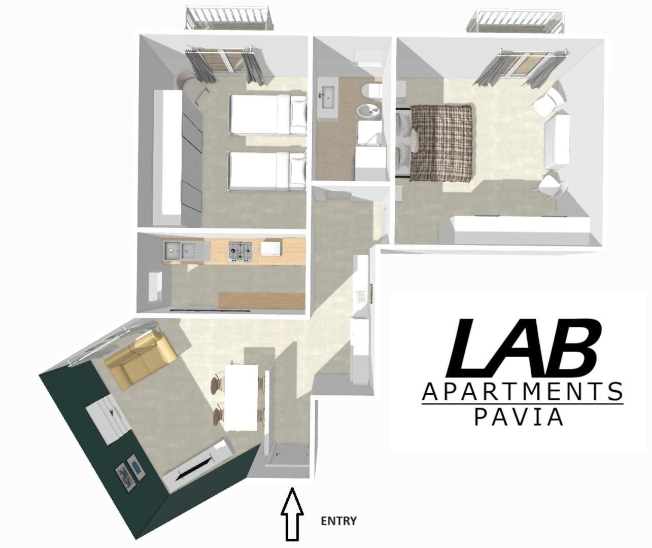 Lab42 City & San Matteo Apartment - 2 Bedrooms Pavia Exterior photo